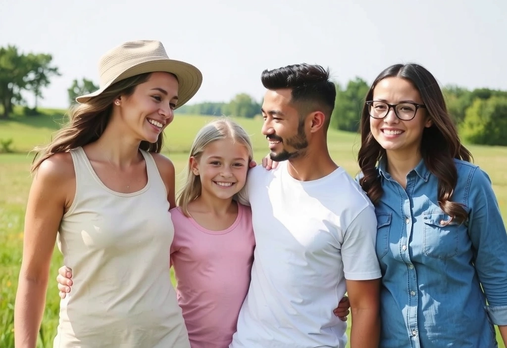 Szczęśliwa rodzina bez chorób